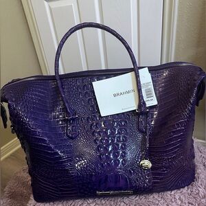 Brahmin Duxbury Royal Purple Melbourne Weekender